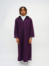 Midnight Purple Hooded Suede