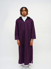 Midnight Purple Hooded Suede
