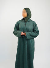 Her Emerald Green Hooded Suede