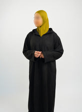 Her Black Hooded Suede