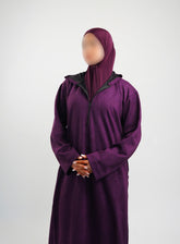 Her Midnight Purple Hooded Suede