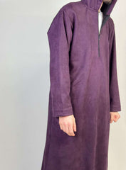 Midnight Purple Hooded Suede