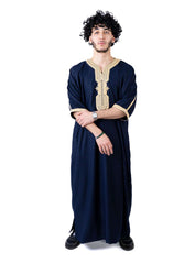 Premium Navy Blue Moroccan