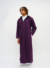 Midnight Purple Hooded Suede