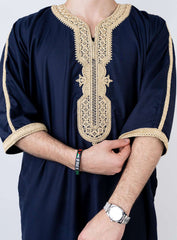 Premium Navy Blue Moroccan