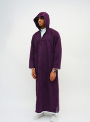 Midnight Purple Hooded Suede
