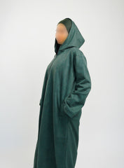 Her Emerald Green Hooded Suede