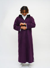 Midnight Purple Hooded Suede