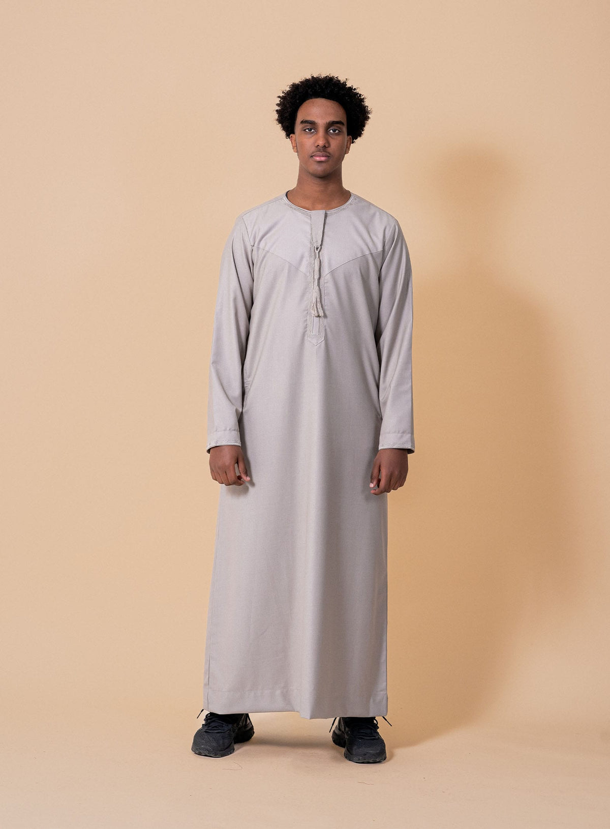 Emir Stone Beige Embroidered