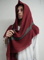 Cherry Red Yemeni Shemagh