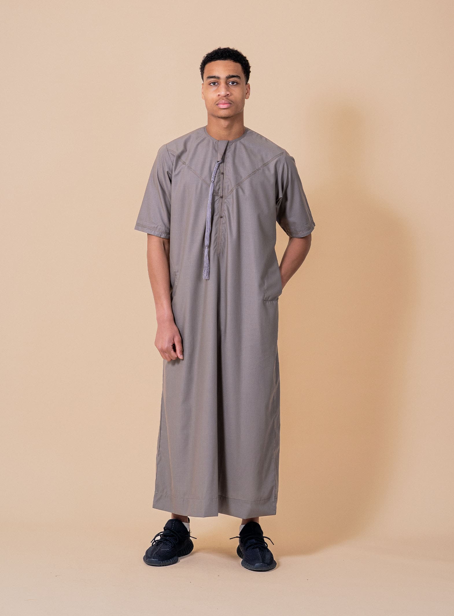 Stone Brown Half Sleeve Emirati