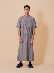 Stone Brown Half Sleeve Emirati