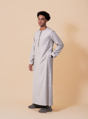 Emir Stone Beige Embroidered