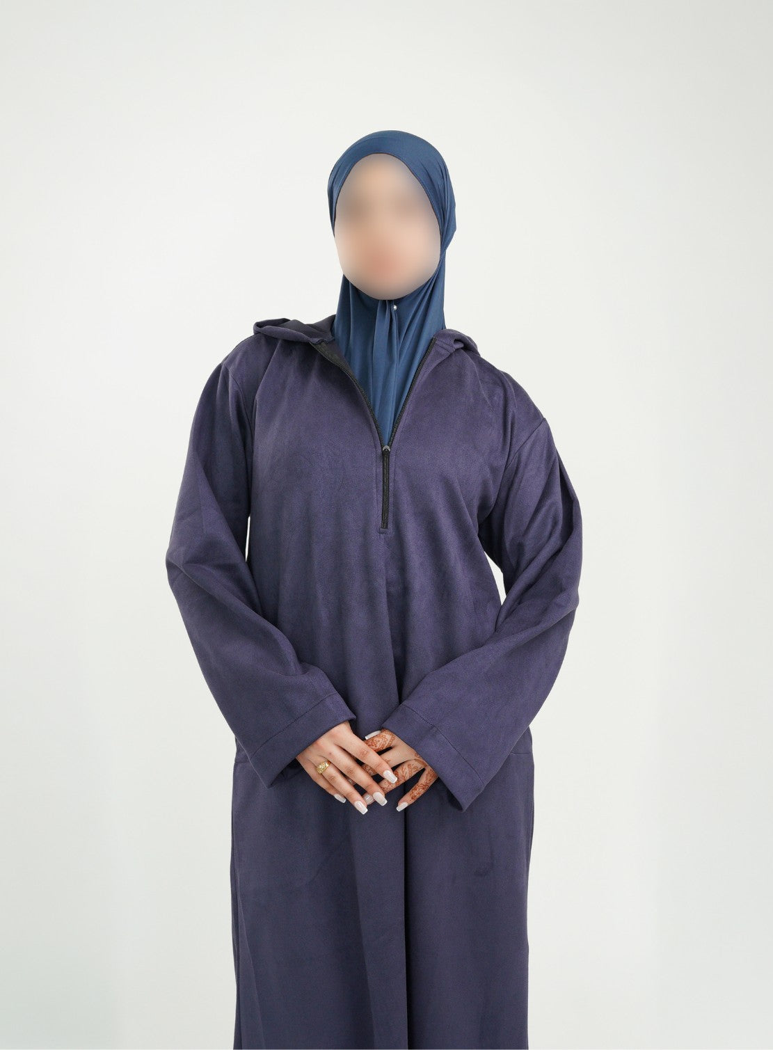 Her Stone Purple Hooded Suede