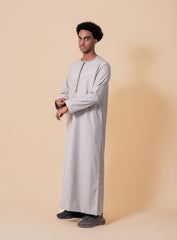 Emir Stone Beige Embroidered