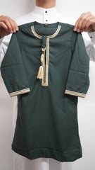 Toddlers/Boys Emerald Green Embroidered