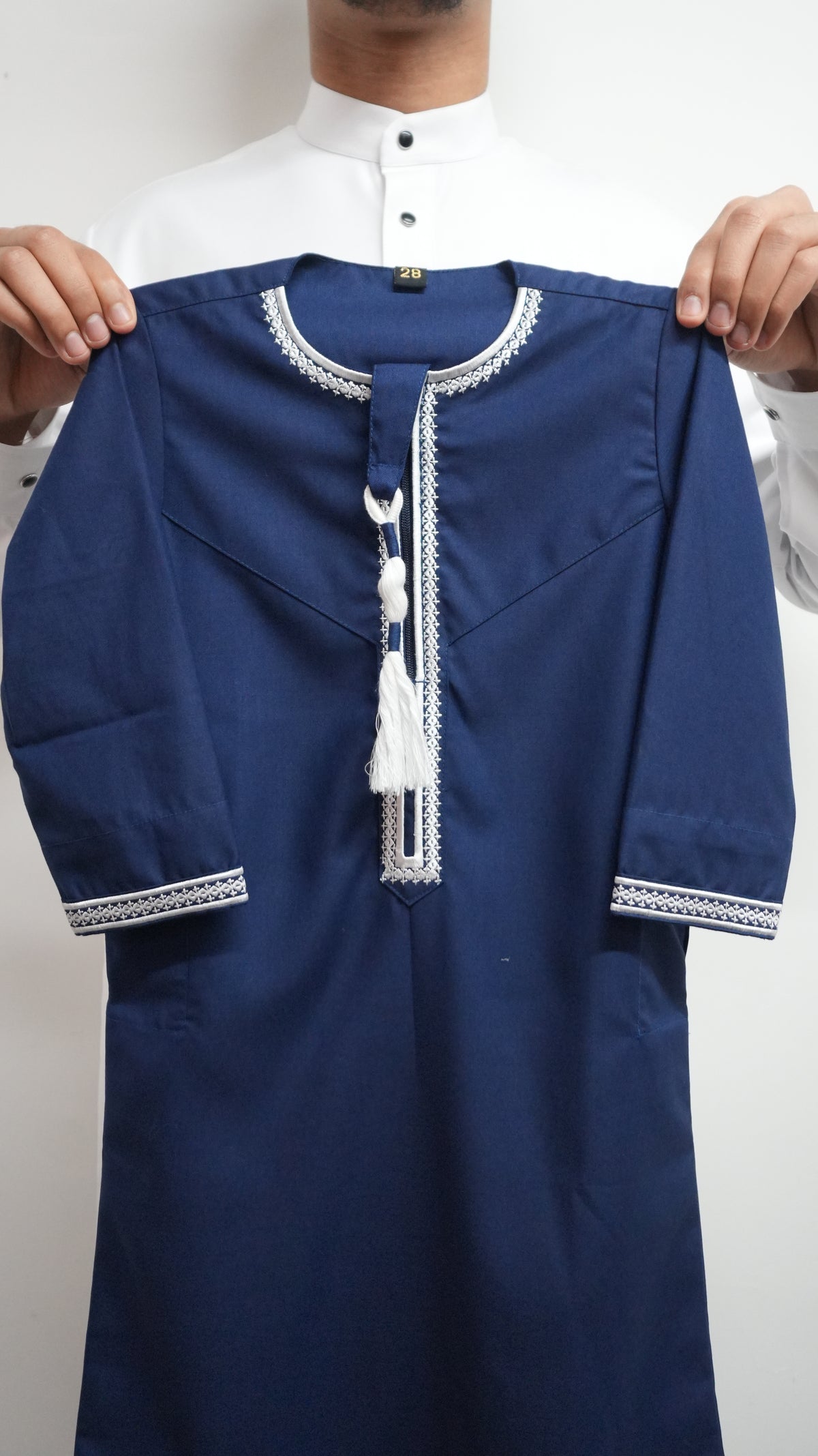 Toddlers/Boys Navy Blue Embroidered